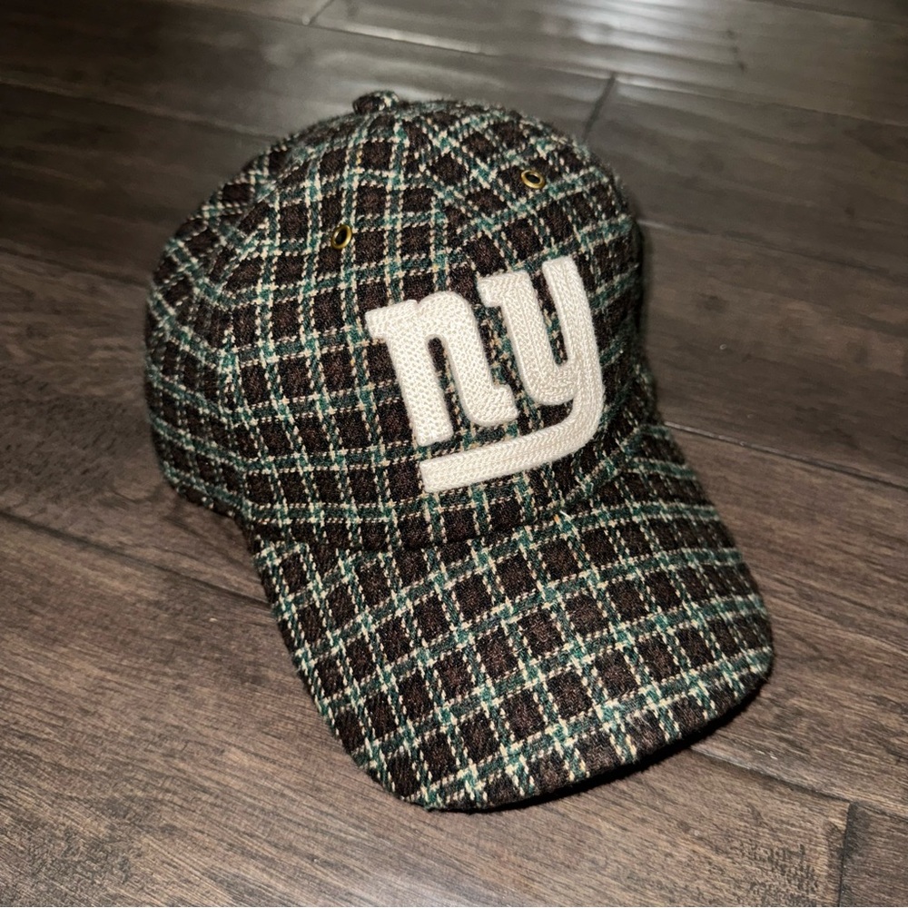 47 Brand Brown Plaid Cap with Cream Logo